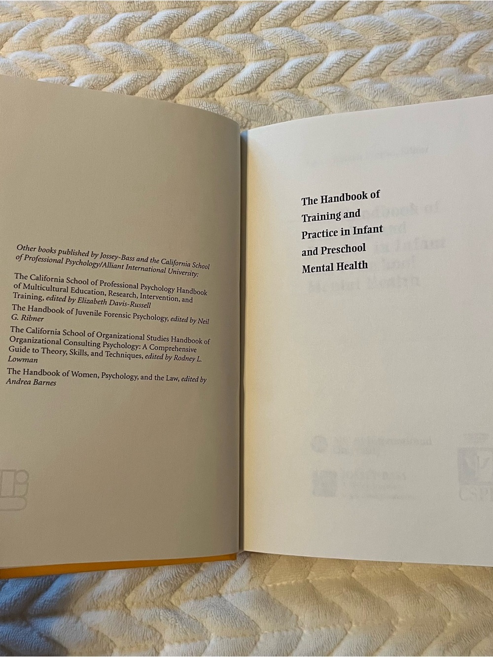 The handbook of Training and Practice Infant And Preschool Mental Health Hard - Picture 6 of 10